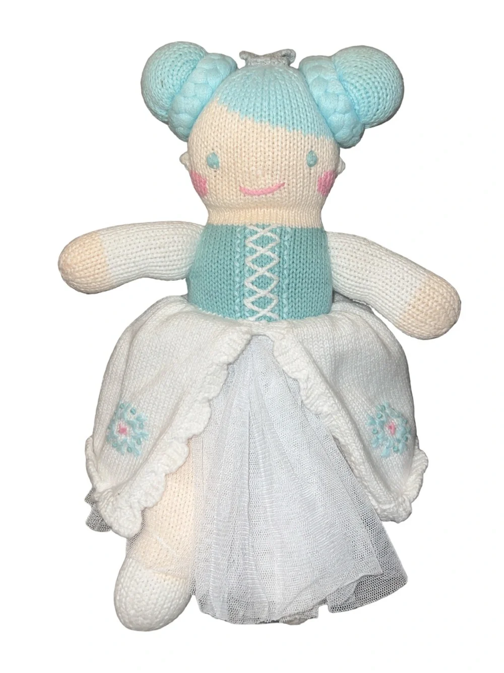 Zubels Charlotte the Ice Princess Stuffed Knit Doll Baby Plush